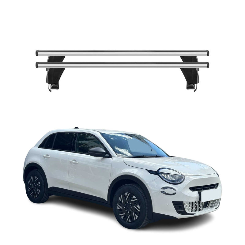 Menabo Dachträger Grundträger für Fiat 600E/600 2023-2025 Alu Grau 2tlg