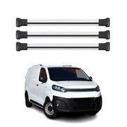 Dachträger Grundtäger für Citroen Jumpy 2016-2026 75kg Aluminium Silber 3 tlg