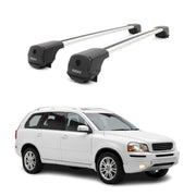 Dachträger Grundträger für Volvo XC90 I 2003-2014 Aluminium 75kg Grau 2tlg