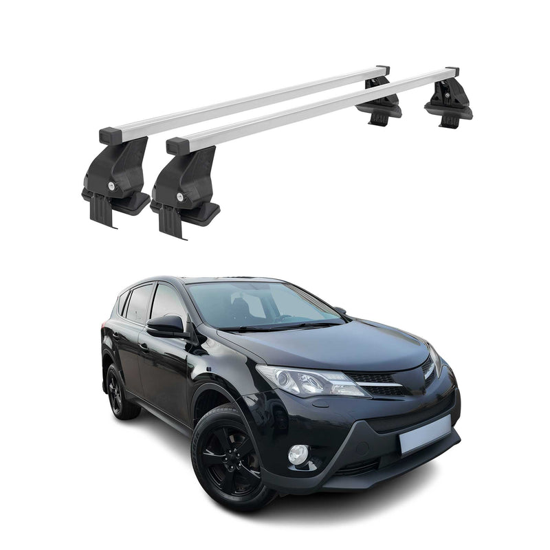Menabo Dachträger Grundtäger für Toyota RAV4 XA40 2012-2015 50kg Stahl Silber 2x