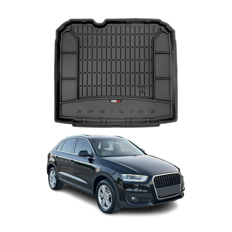 OMAC Gummi Kofferraumwanne für Audi Q3 8U 2011-2018 TPE Laderaumwanne Schwarz