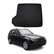 Kofferraummatte Kofferraumwanne für BMW X3 E83 2003-2010 Gummi TPE Schwarz