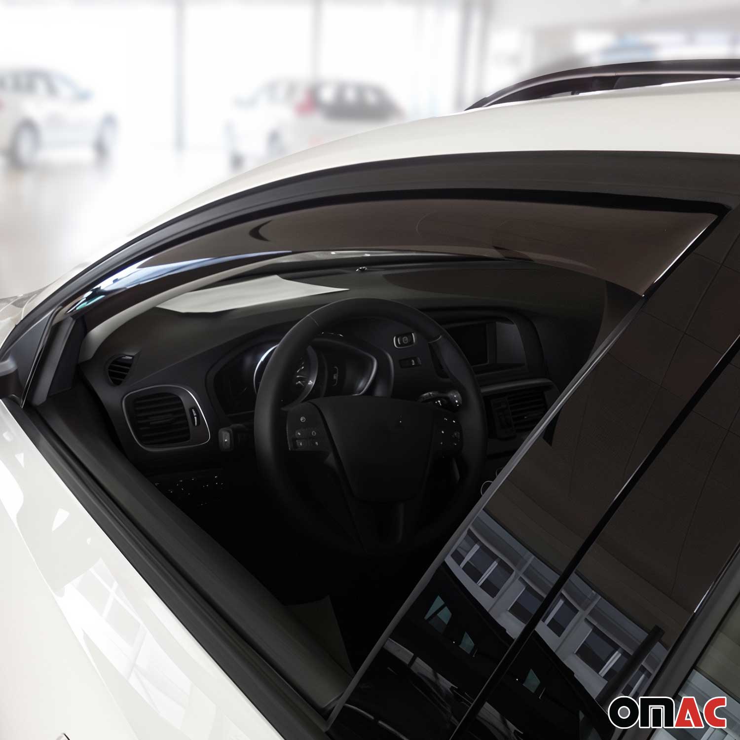 Windabweiser Regenabweiser für Volvo V40 2012-2019 Dunkel Acryl 2tlg