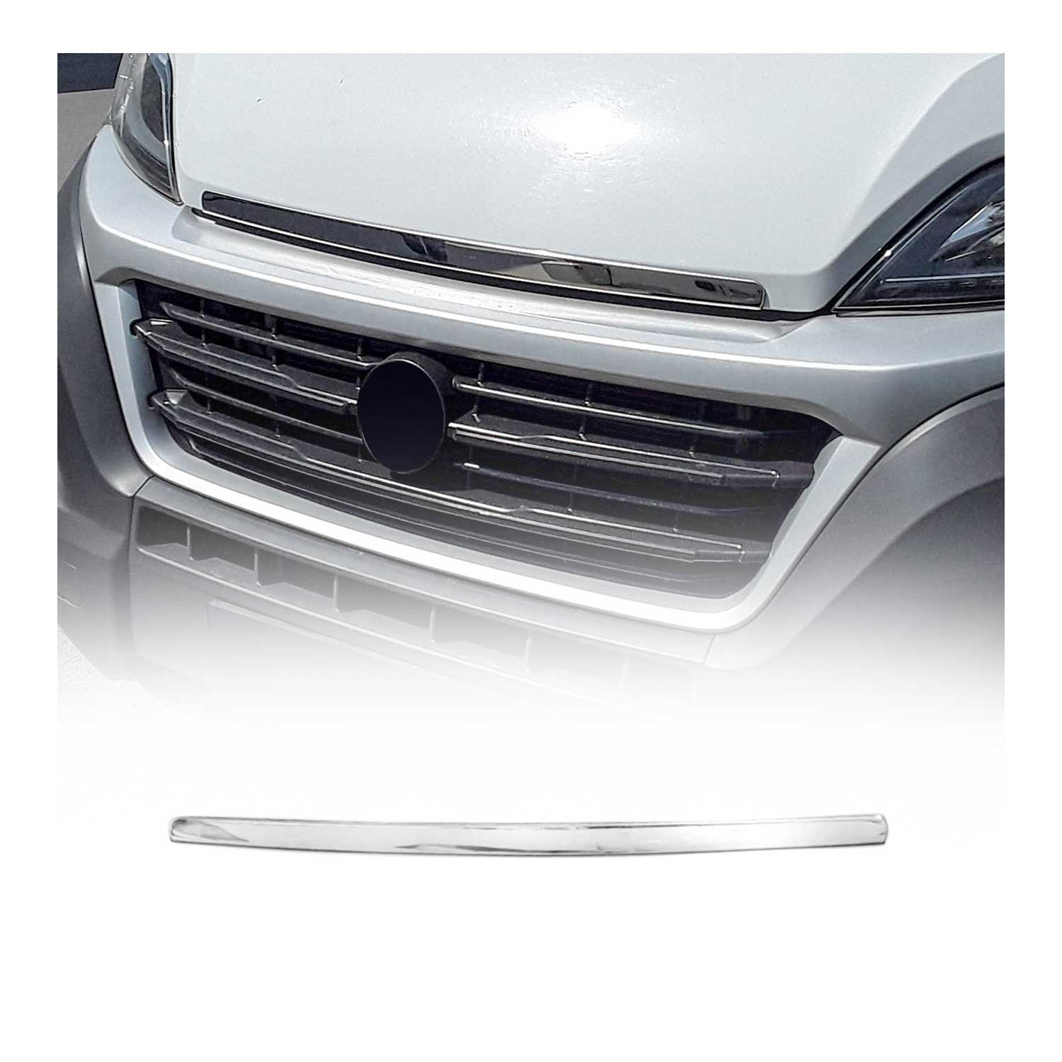 Motorhaube Chromleiste Frontleiste für Fiat Ducato 2006-2014 Edelstahl Chrom 1x