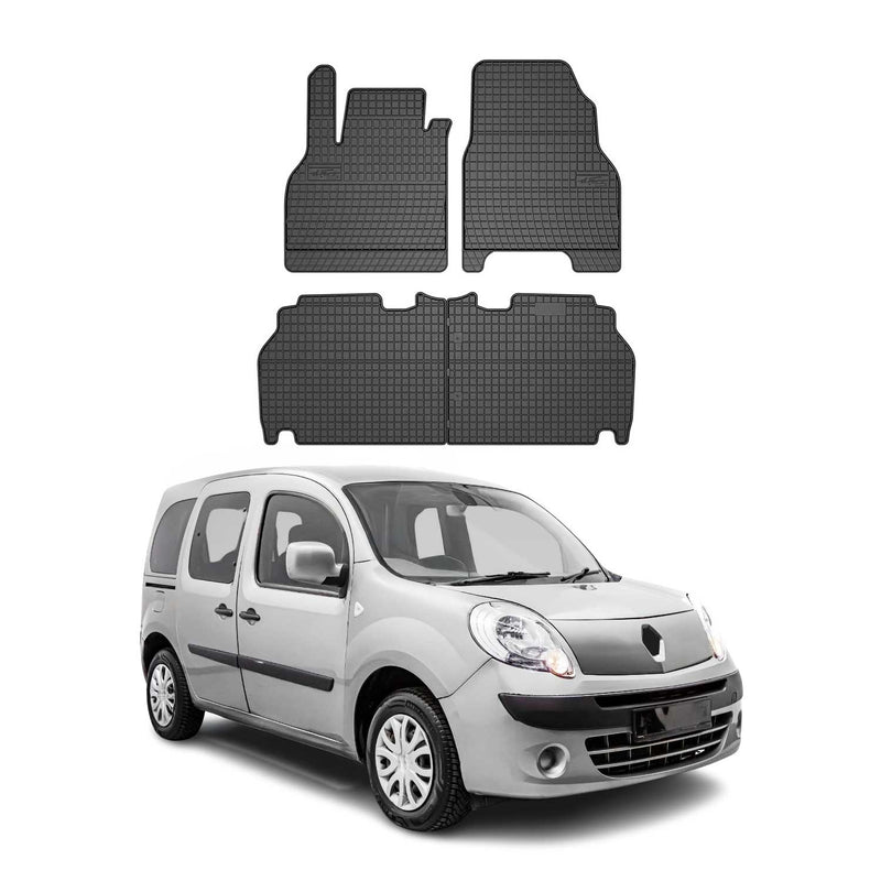 OMAC Gummi Fußmatten für Renault Kangoo 2007-2021 Automatten Gummi Schwarz 4tlg
