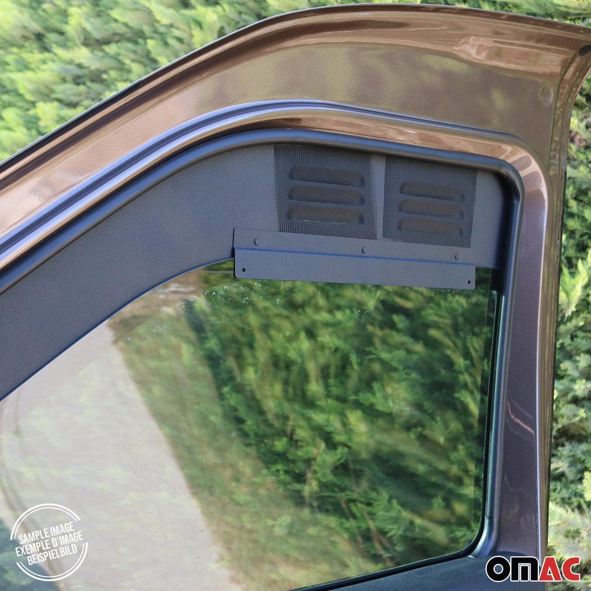 Lüftungsgitter Be & Entlüftung für Ford Tourneo Custom II 2024-26 Alu Schwarz 2x