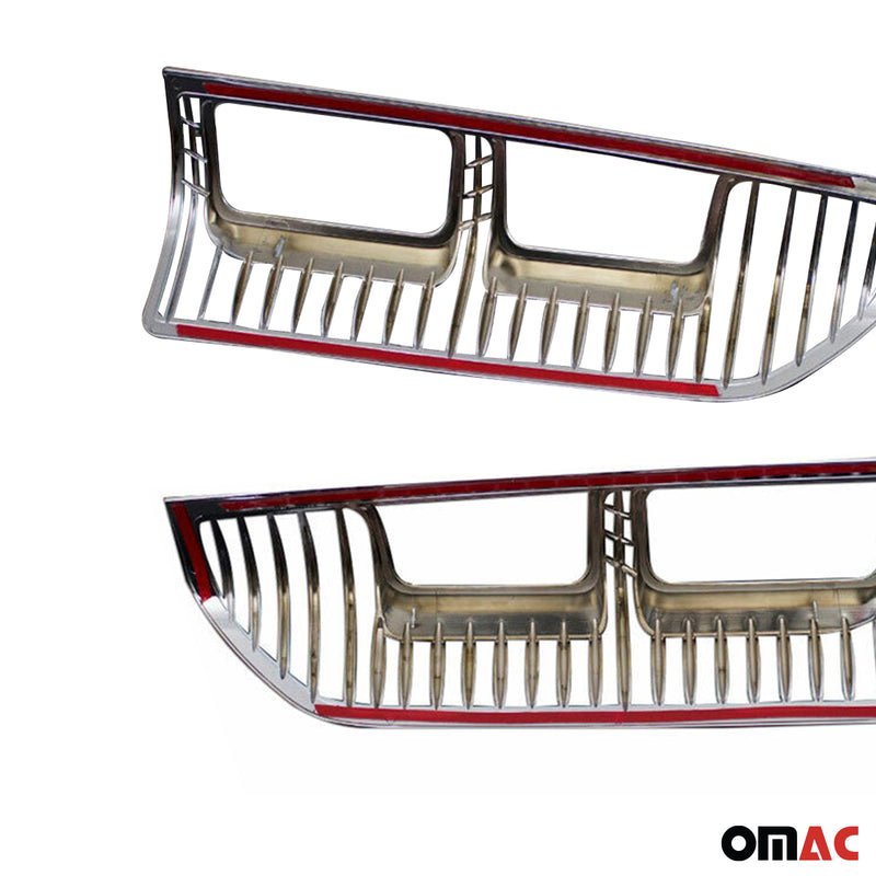 Rücklicht Leisten Heckleuchte für Fiat Talento 2016-2024 Chrom ABS Silber 2tlg