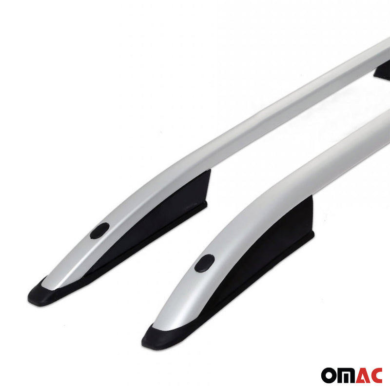 Dachreling Dachträger für Peugeot 3008 2016-2019 Grau Aluminium 2 tlg