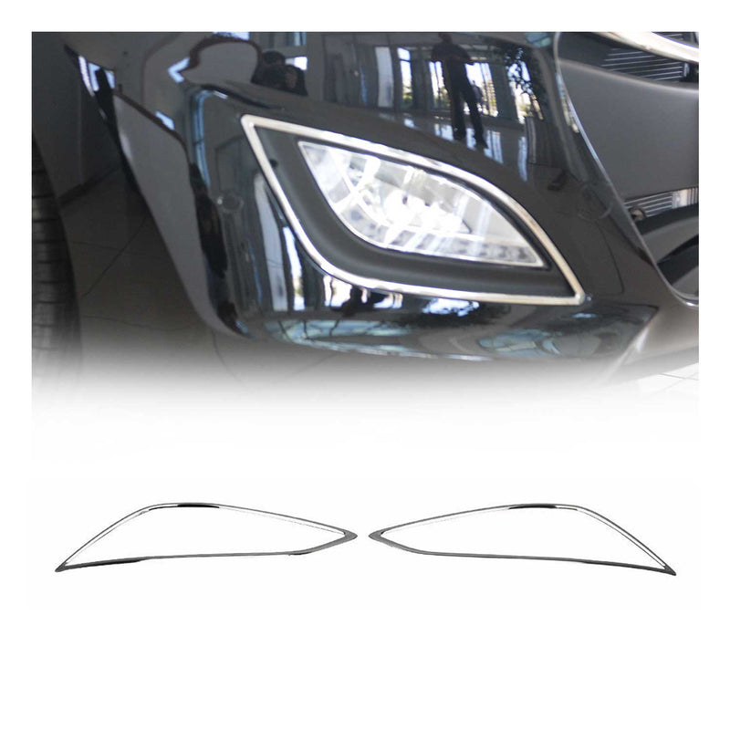Nebelscheinwerfer Rahmen Umrandung für Hyundai i30 2012-2017 Edelstahl Silber 2x