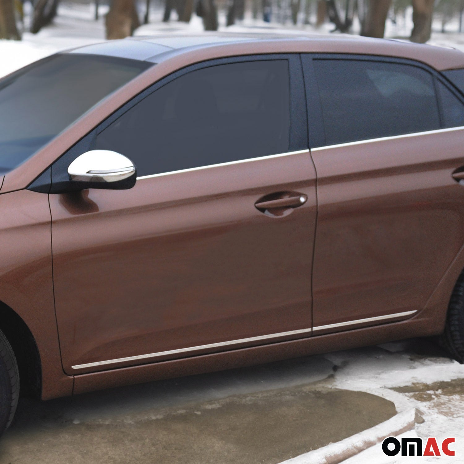 Seitentürleiste Türleisten Türschutzleisten für Hyundai i30 Edelstahl Chrom 4x