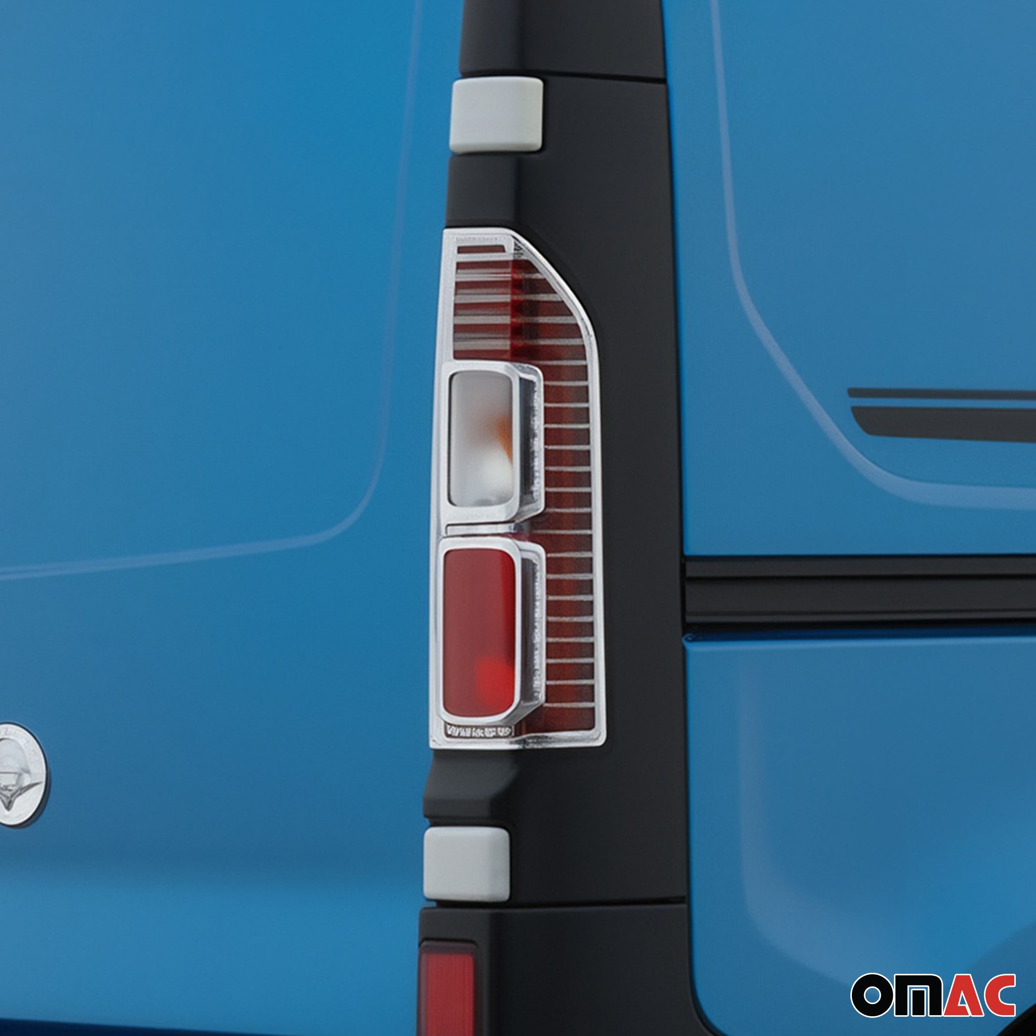 Rücklicht Leisten Heckleuchte für Opel Vivaro B 2014-2019 Chrom ABS Silber 2tlg