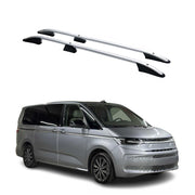 Dachreling Relingträger für VW Transporter T7 2023-2026 L1 kurzer Grau Alu 2x