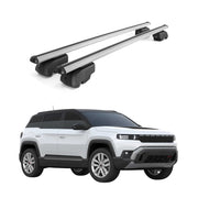 Dachträger Grundtäger für Jeep Compass III J4U ab 2026 75kg Aluminium Silber 2x