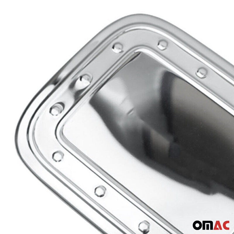 Tankdeckel Blenden Tankverschluss für VW Caddy 2003-2015 Edelstahl Silber Chrom
