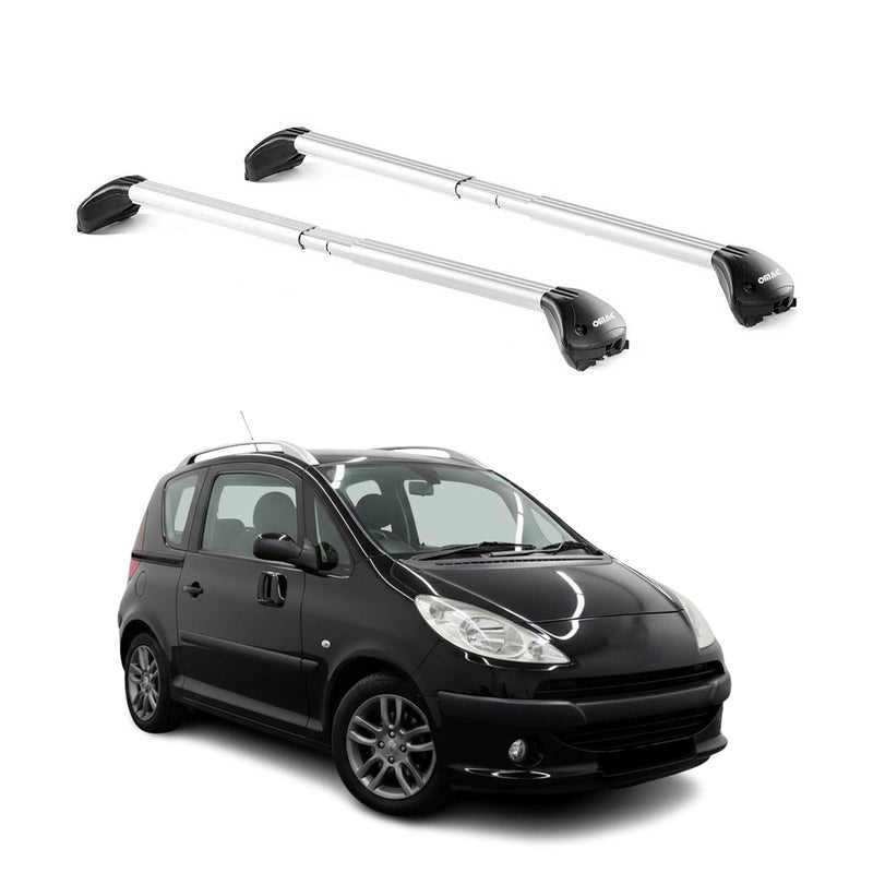 Dachträger Grundtäger für Peugeot 1007 2004-2009 3 tür 100kg Alu Silber 2x ABE