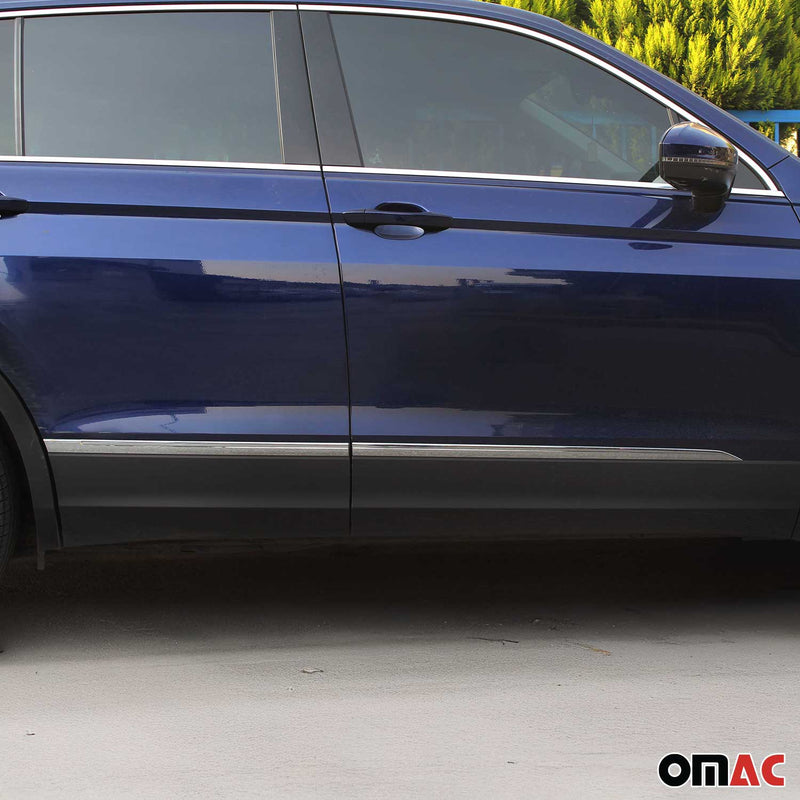 Seitentürleiste Türschutzleiste für VW Tiguan Allspace 2016-2024 Edelstahl 4x