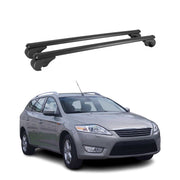 Dachträger für Ford Mondeo Turnier 2007-2014 Gepäckträger Aluminium Schwarz 2x