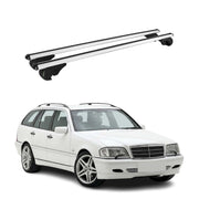 Dachträger Grundträger für Mercedes C Klasse S202 1993-2000 TÜV Alu Silber 2x