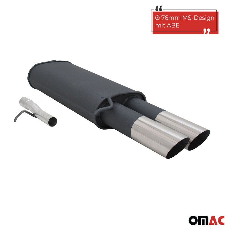 Novus Sportauspuff für VW Passat 3B / 3BG 2x76 MS-Design Endschalldämpfer  ABE