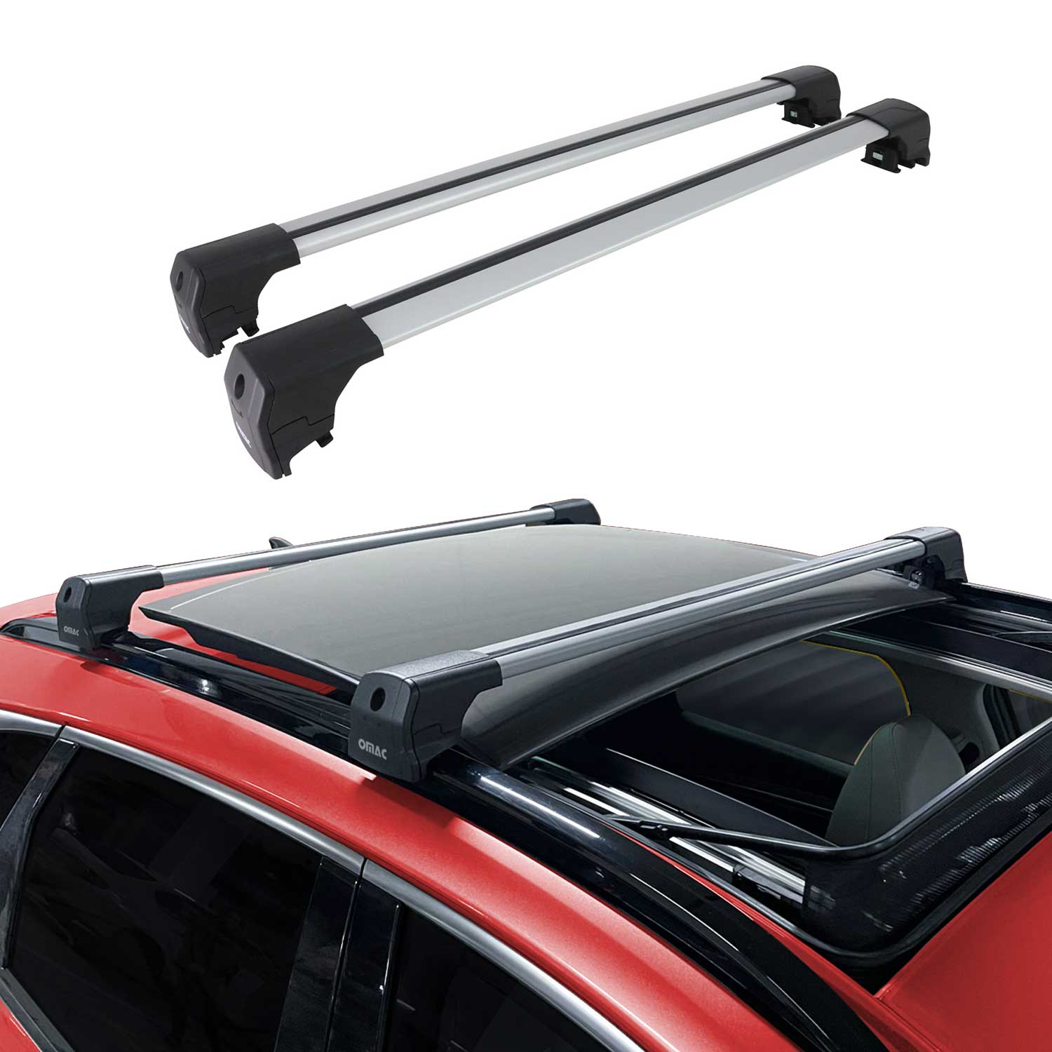 Dachträger Gepäckträger für Hyundai Tucson 3 2015-2020 ABE Aluminium Silber