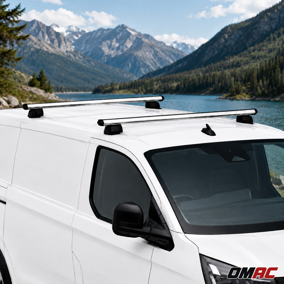 Dachträger für Peugeot Partner L2 2018-2026 H1 2-Träger Aluminium Silber