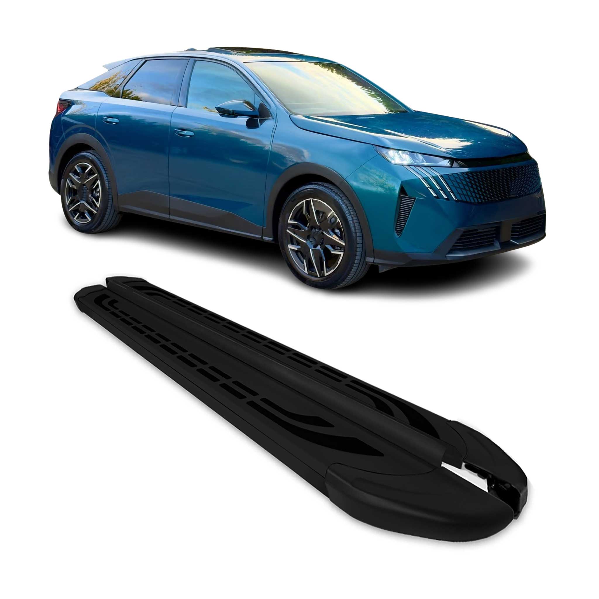 Trittbretter Seitenschweller für Peugeot 3008 III 2024-2026 Aluminium Schwarz
