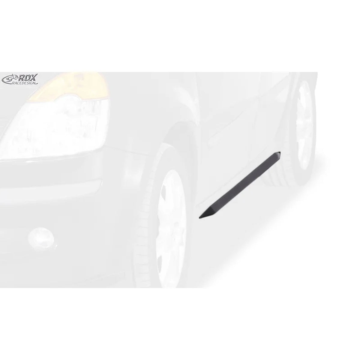 RDX Seitenschweller 'Slim' für Renault Modus 2004- ABS Schwarz 2er-Set TÜV