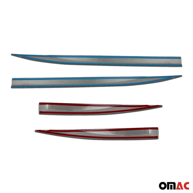 Seitentürleiste Türleiste für Peugeot 3008 Active P84 2016-2025 Chrom Dunkel 4x