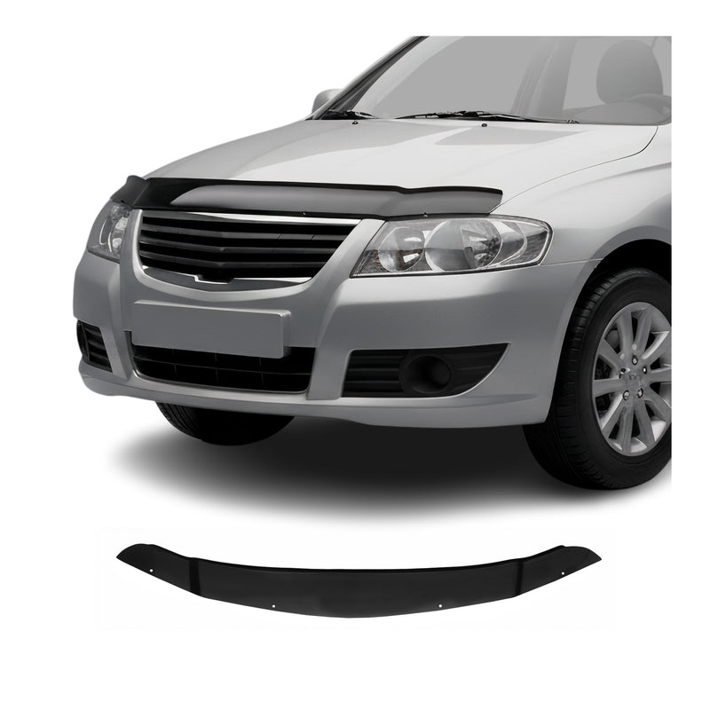Motorhaube Deflektor Insektenschutz für Nissan Almera B10 2006-2010 Dunkel