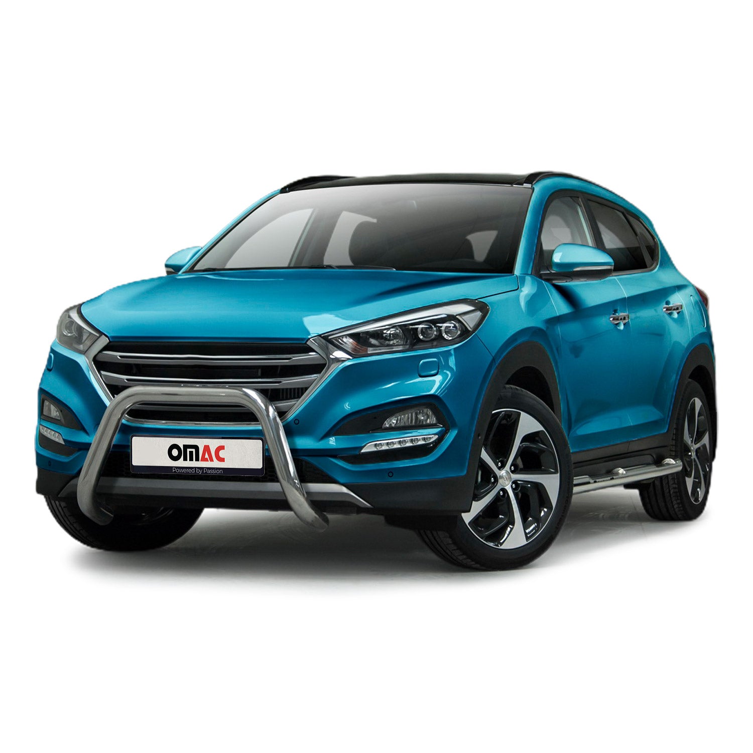 Frontbügel Frontschutzbügel für Hyundai Tucson 2015-2020 mit ABE Silber
