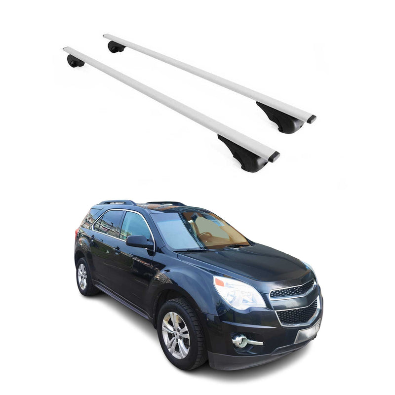 Dachträger Grundtäger für Chevrolet Equinox 2010-2017 75kg Metall Silber 2 tlg