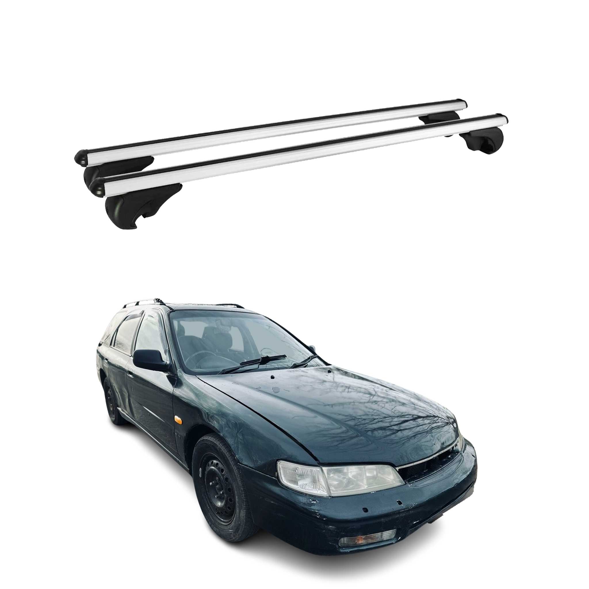 Dachträger Grundtäger für Honda Accord Aerodeck 1994-1997 75kg Alu Silber 2 tlg