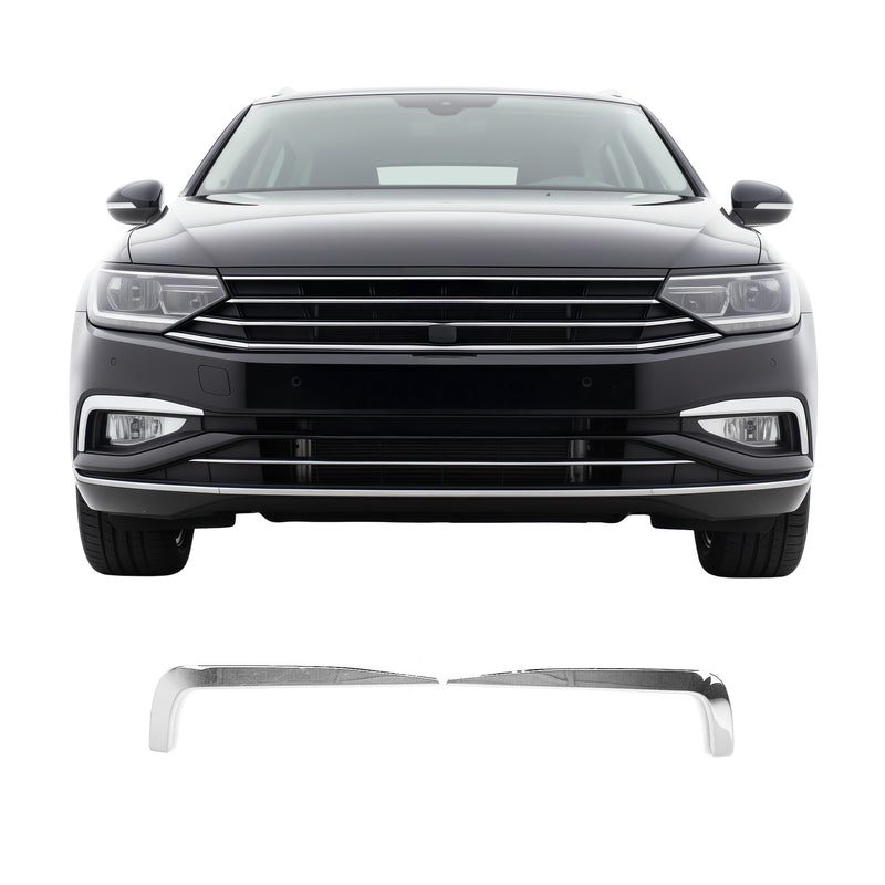 Nebelscheinwerfer Rahmen Umrandung für VW Passat B8 2019-2021 Edelstahl 2x