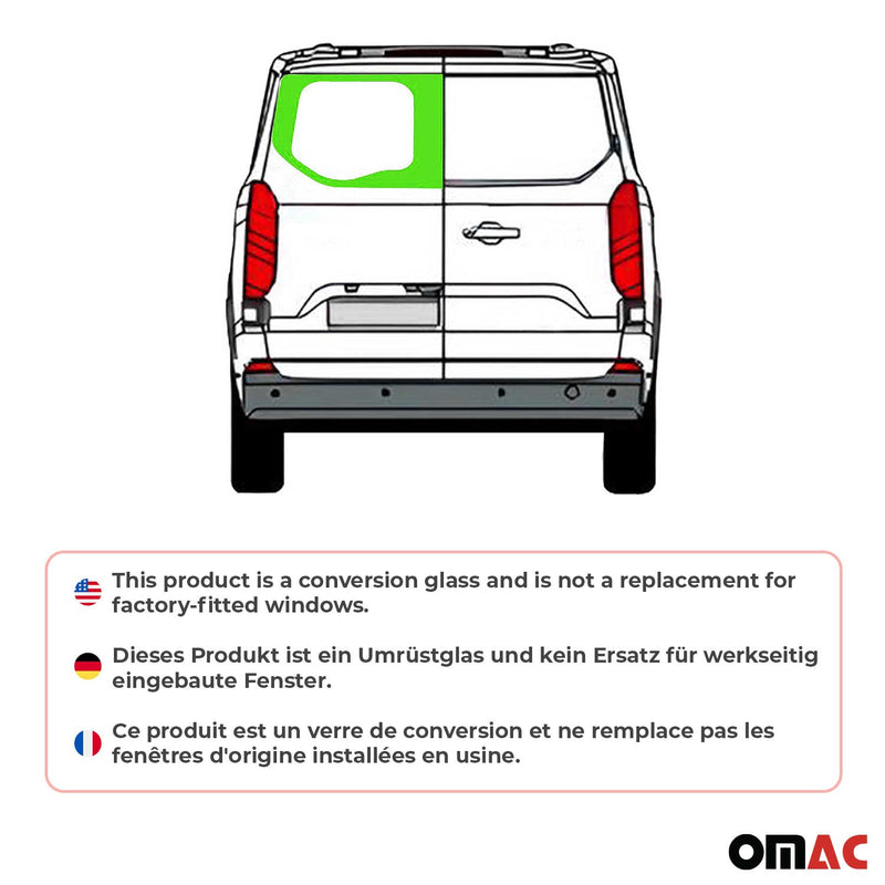 Heckscheibe Fenster für Ford Transit Custom ab 2023 Doppelflügeltür Links L1 L2