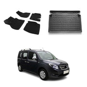 OMAC Fußmatten & Kofferraumwanne Set für Mercedes Citan 2013-2021