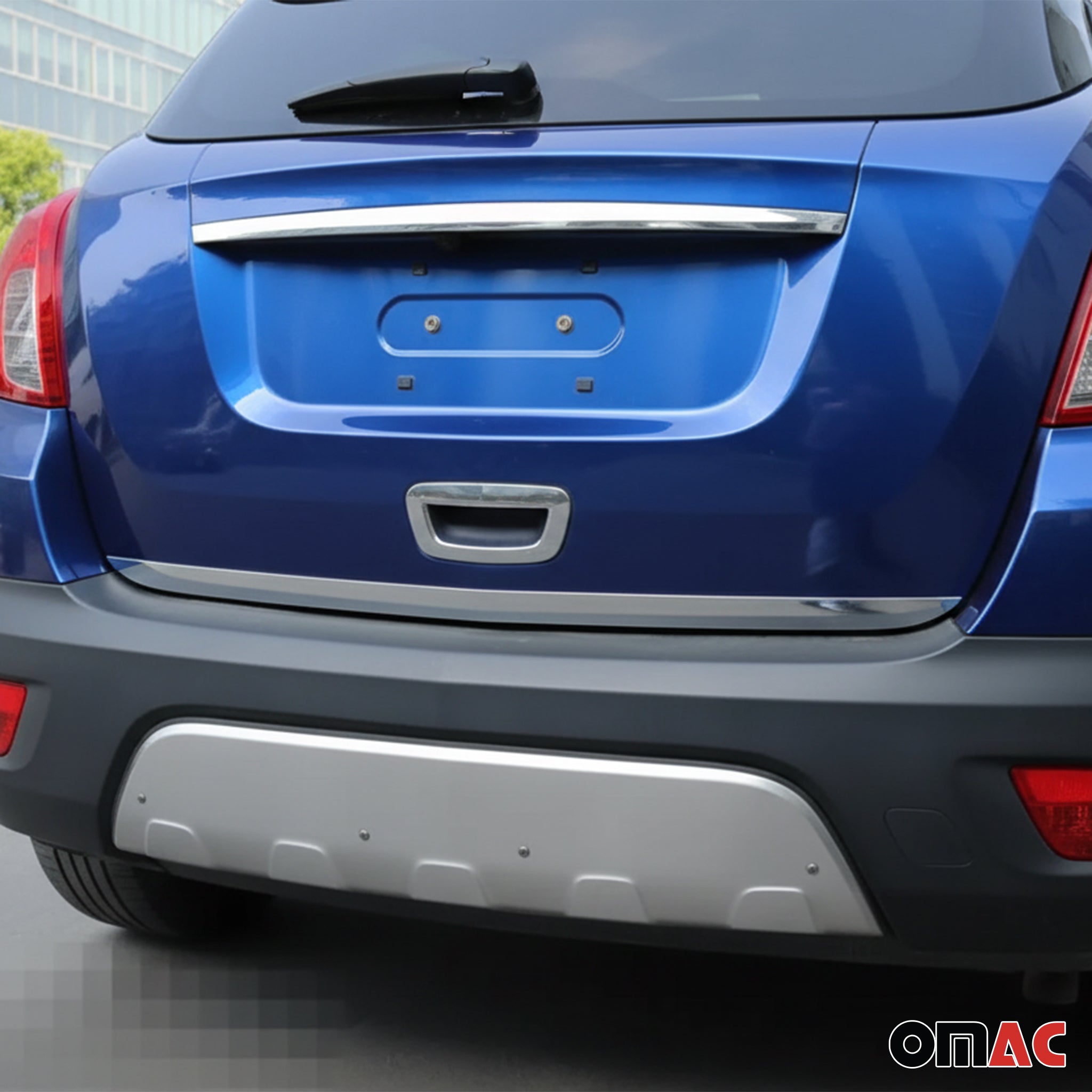 Kofferraumleiste Heckklappe Leiste für Opel Mokka 2012-2019 Edelstahl Chrom