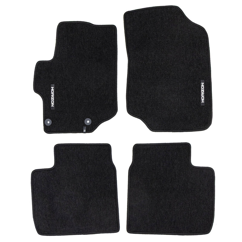 Velours Fußmatten für Peugeot 301 2012-2025 Autoteppich Automatten Schwarz 4tlg