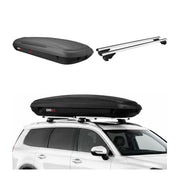 Carbonlook Dachbox 480L + Alu Dachträger VW Sharan II 2010-2023 Silber