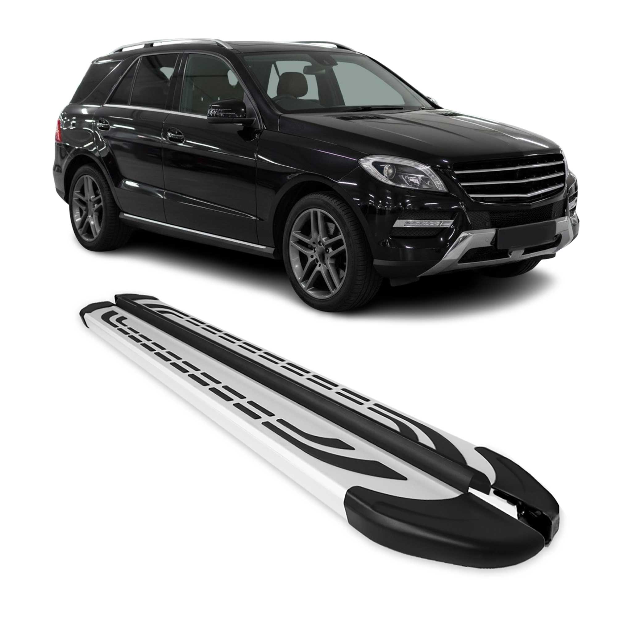 Trittbretter Schweller Seitenbretter für Mercedes M Klasse W166 2011-2019 Alu