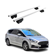 Dachträger Grundtäger für Ford S-Max 2015-2023 75kg Metall Silber 2 tlg