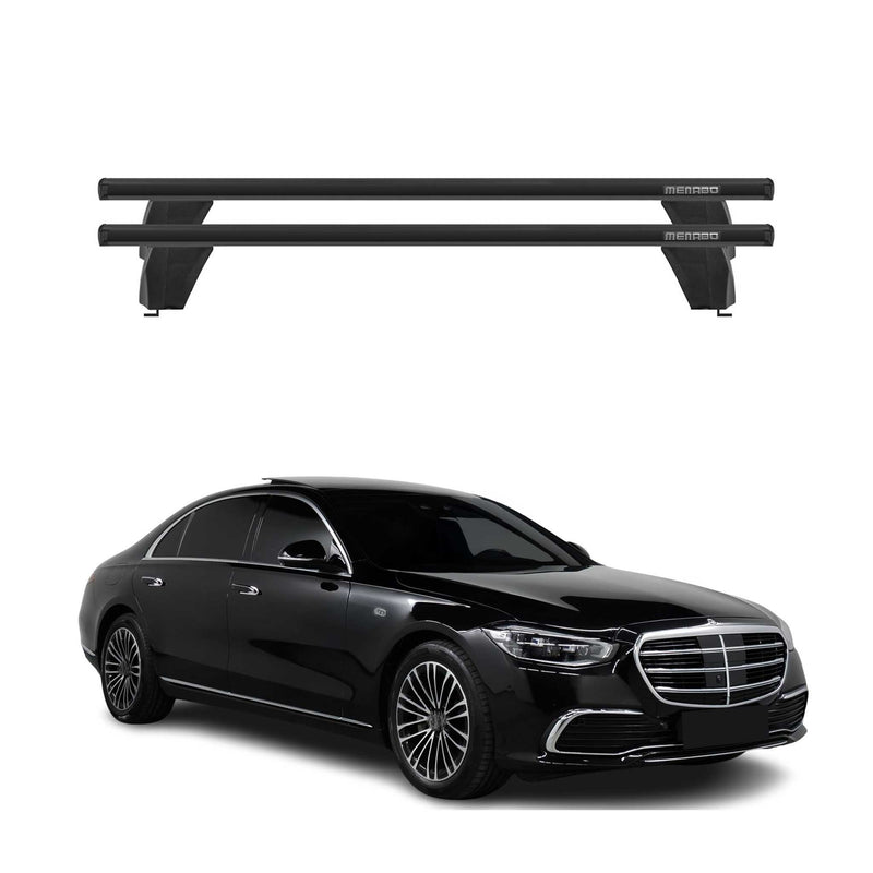 Menabo Dachträger Grundträger für Mercedes S Klasse W223 2020-25 Alu Schwarz 2x