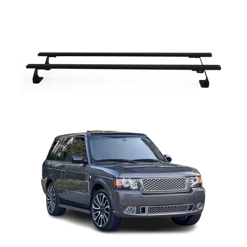 Dachträger für Land Rover Range Rover Vogue L322 2003-2012 75kg Stahl Schwarz 2x