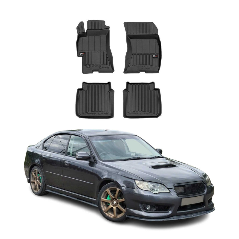 OMAC Gummi Fußmatten für Subaru Legacy 2003-2009 Premium TPE Automatten 4tlg