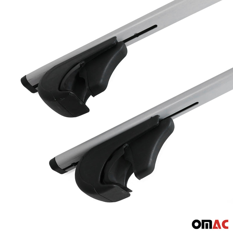 Dachträger Querträger für Audi A6 C7 Allroad 2012-2018 Metall Silber 2x