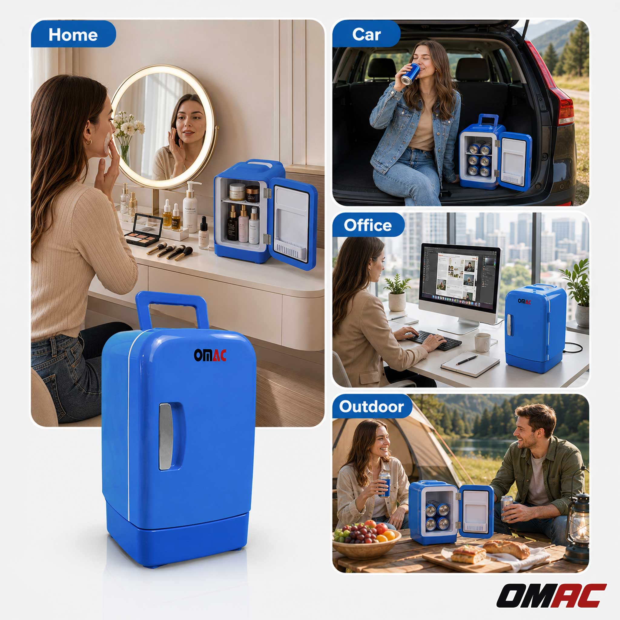 Mini Kühlschrank 4 Liter Kühler & Wärmer 12V DC Portable für Auto