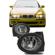 JOM Nebelscheinwerfer für BMW 3er E46/ M3 + E39/ M5 Klarglas mit Rahmen