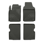 Fußmatten Gummimatten für Fiat 500 2007-2026 außer Hybrid TPE Schwarz 4 tlg
