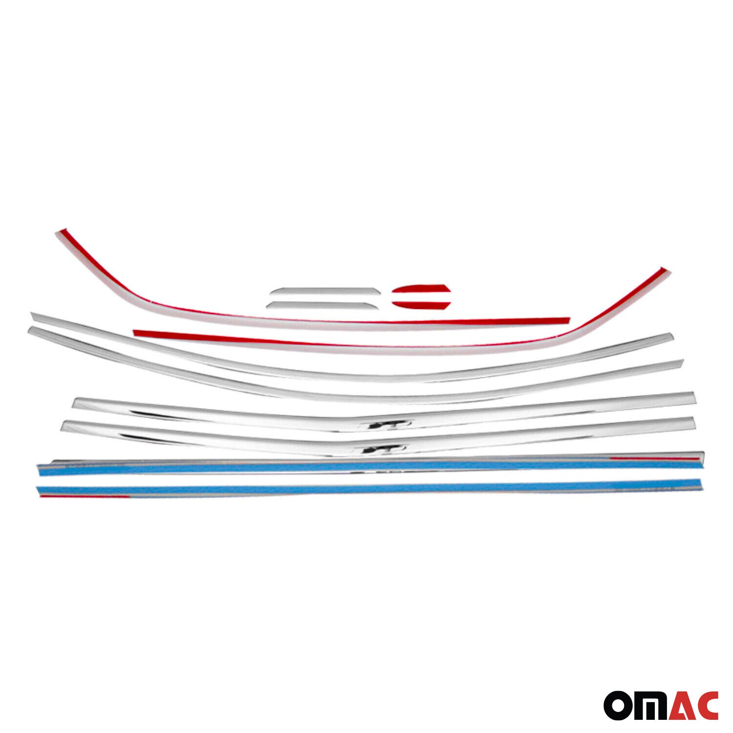 Fensterleisten Zierleisten für Renault Megane 1 2015-19 Edelstahl Chrom 12tlg