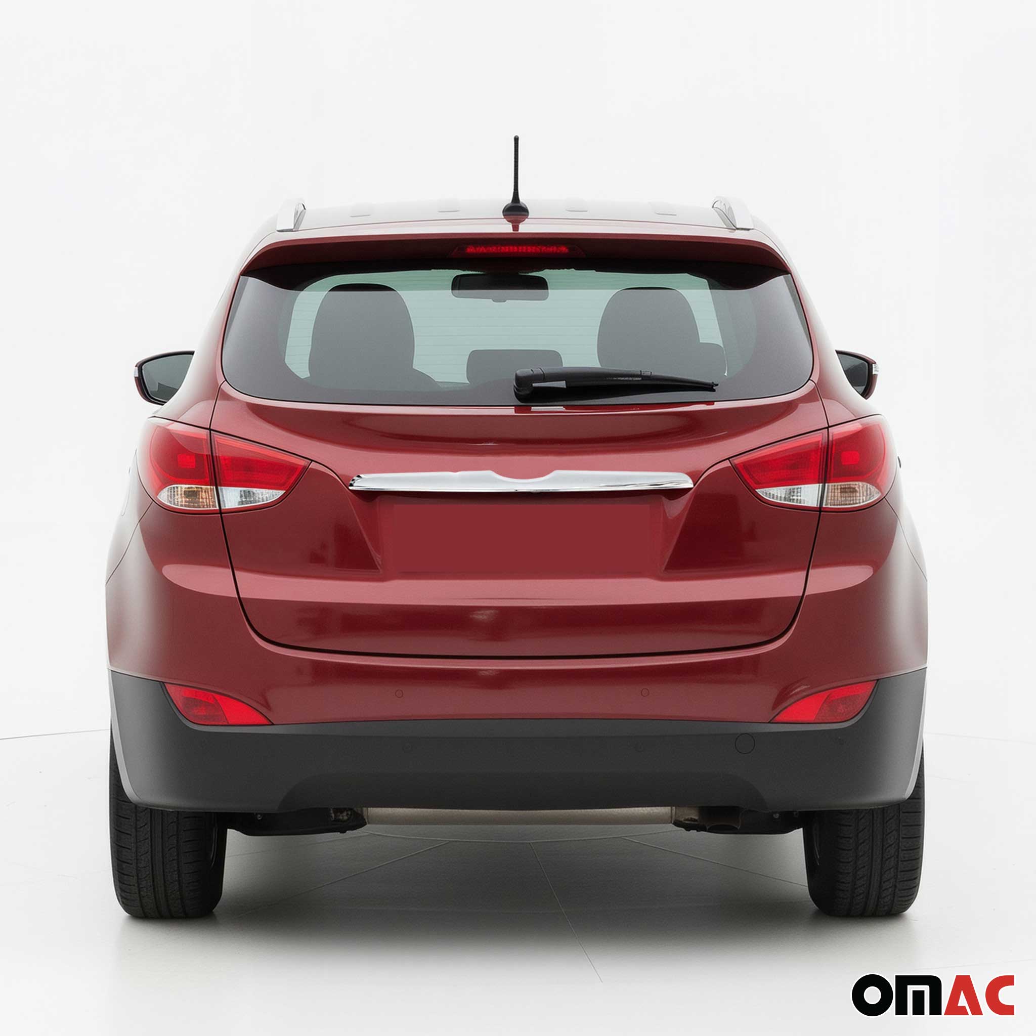 Kofferraumleiste Heckklappe Leiste für Hyundai ix35 2010-2015 Chrom ABS Silber