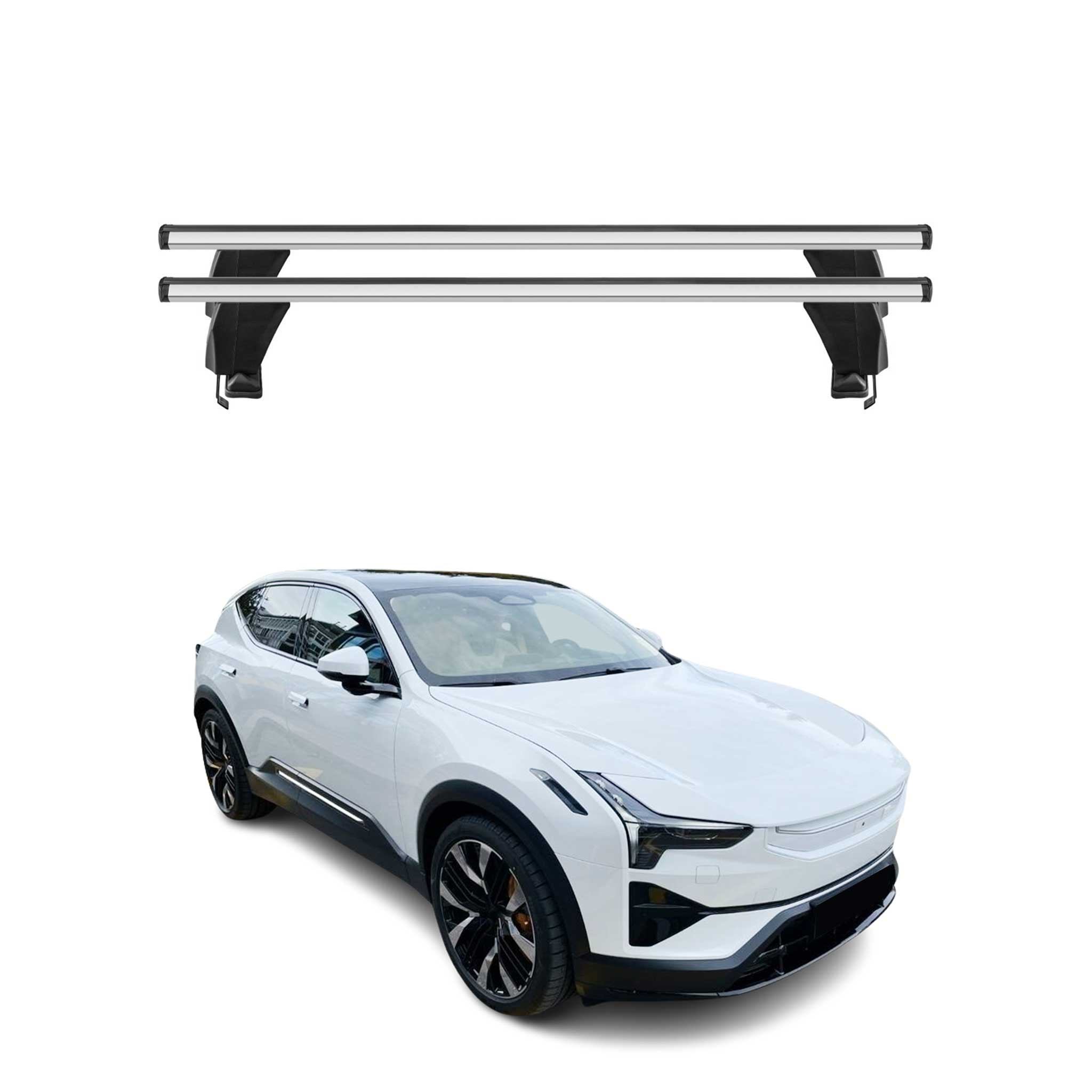 Menabo Dachträger Grundträger für Polestar 2 2020-2026 Alu Grau 2tlg